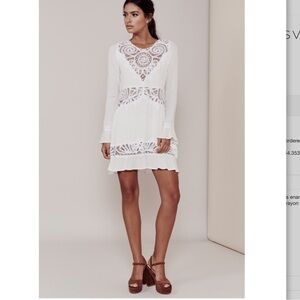 For Love and Lemons off white Valentina mini dress Size Small